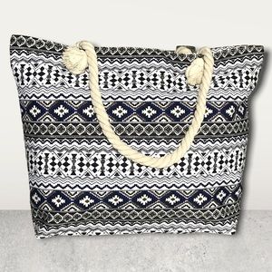 SALE! ❤️ Aztec neutral canvas womens summer beach medium size tote bag